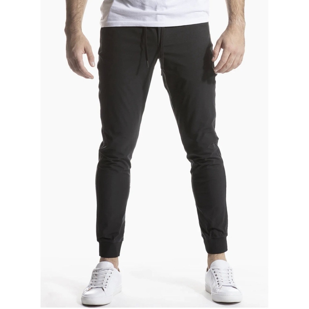 NEW Birddogs Joggers Pants Mens  Medium Black Athletic Built-in Liner Drawstring